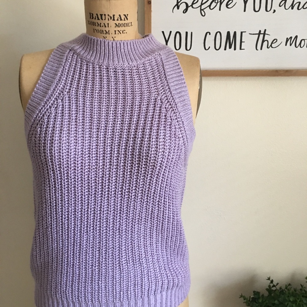 Cropped Sweater Tank